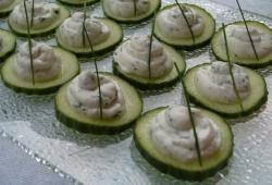 Rgime Dukan, la recette Canaps de concombre au carr frais