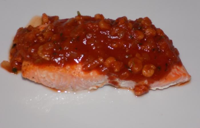 Rgime Dukan (recette minceur) : Pavs de saumon sauce crevettes  #dukan https://www.proteinaute.com/recette-paves-de-saumon-sauce-crevettes-12852.html