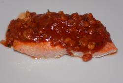 Recette Dukan : Pavs de saumon sauce crevettes 