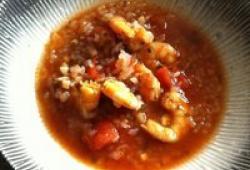 Rgime Dukan, la recette Soupe konjac et crevettes