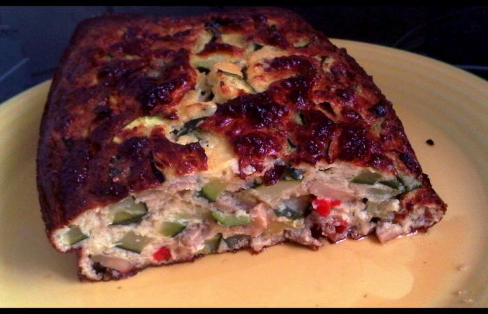 Rgime Dukan (recette minceur) : Cake aux lgumes #dukan https://www.proteinaute.com/recette-cake-aux-legumes-3977.html
