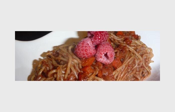 Rgime Dukan (recette minceur) : Konjac framboise, tomate, poivron #dukan https://www.proteinaute.com/recette-konjac-framboise-tomate-poivron-10222.html