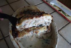 Recette Dukan : Embuscade de saumon-Saint-Jacques en lasagnes