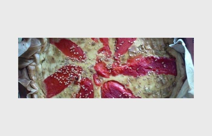Rgime Dukan (recette minceur) : Tarte  courgettes et poivrons #dukan https://www.proteinaute.com/recette-tarte-courgettes-et-poivrons-10347.html