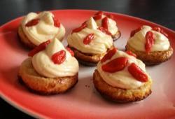 Recette Dukan : Mini-tartes sucres  la crme vanille aux baies de Goji