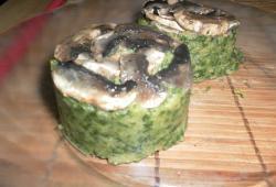 Recette Dukan : Pure d'pignard, rutabaga recouvert de champignons