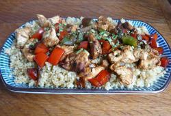 Recette Dukan : Escalopes de dinde aux poivrons sur quinoa