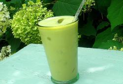 Recette Dukan : Proti-shake th vert-pistache ( base de courgettes)