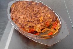 Rgime Dukan, la recette Crumble courgettes/ tomate tofu