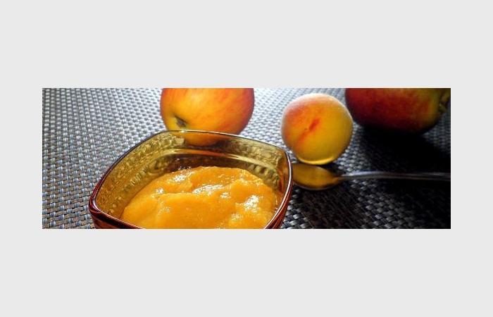 Rgime Dukan (recette minceur) : Compote pomme-pche longue conservation #dukan https://www.proteinaute.com/recette-compote-pomme-peche-longue-conservation-11046.html