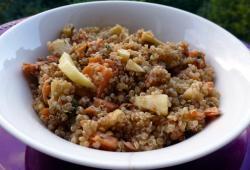 Recette Dukan : Salade de quinoa au saumon fum et pomme