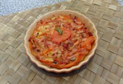 Rgime Dukan, la recette Tarte aux tomates et allumettes fumes