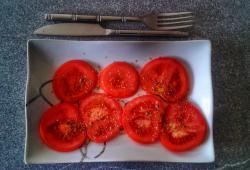 Rgime Dukan, la recette Carpaccio de tomates