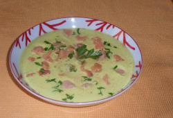 Rgime Dukan, la recette Velout de choux fleur au saumon fum