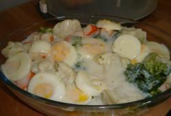 Rgime Dukan, la recette Gratin de chou-fleur et brocoli au surimi