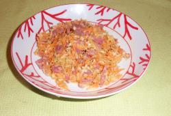 Photo Dukan Salade de choux / carottes  l'minc de gsiers confit 