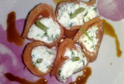 Recette Dukan : Roul de saumon au fromage tartare
