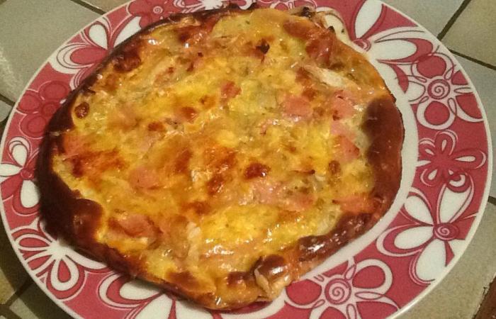 Rgime Dukan (recette minceur) : Pizza au bacon de dinde #dukan https://www.proteinaute.com/recette-pizza-au-bacon-de-dinde-11803.html