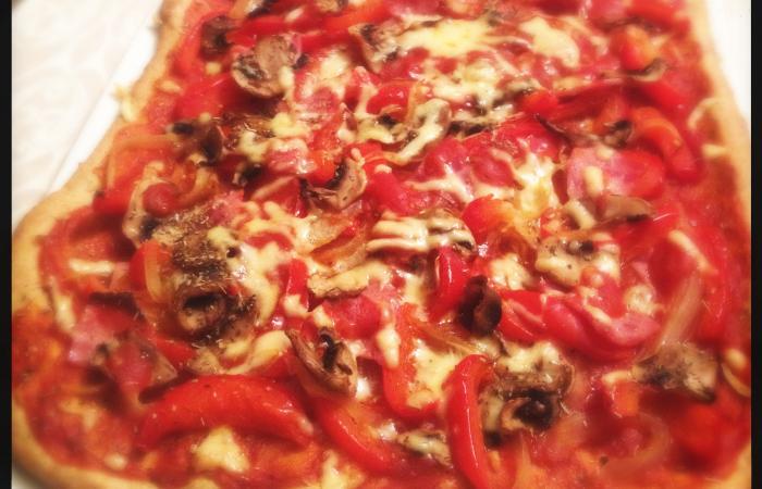 Rgime Dukan (recette minceur) : Pizza Peppina #dukan https://www.proteinaute.com/recette-pizza-peppina-11816.html