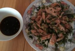 Rgime Dukan, la recette Sashimi Saumon aux herbes frais