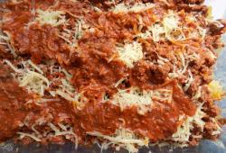Recette Dukan : Gratin courge spaghetti  la bolognaise