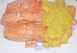 Recette Dukan : Pavs de saumon, curcuma moutarde 