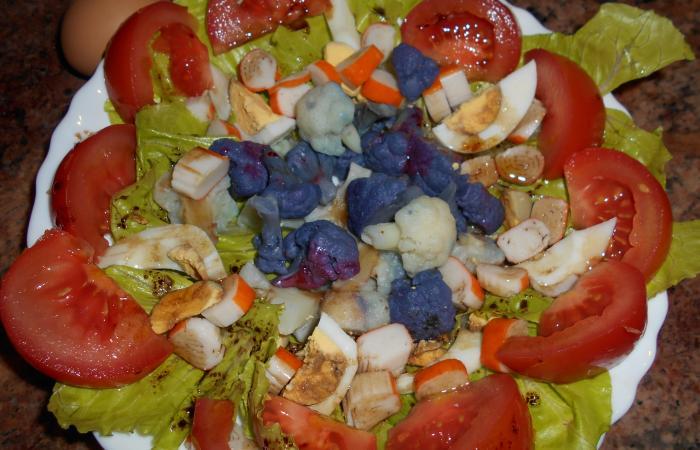 Rgime Dukan (recette minceur) : Salade Multicolore #dukan https://www.proteinaute.com/recette-salade-multicolore-12517.html