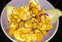 Recette Dukan : Salade tide de poulet et butternut  l'indienne