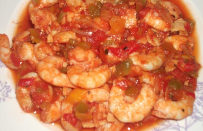 Rgime Dukan (recette minceur) : Jambalaya aux crevettes  #dukan https://www.proteinaute.com/recette-jambalaya-aux-crevettes-12602.html