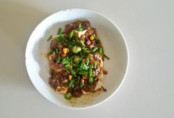 Recette Dukan : Tofu vapeur et viande hachee facon asiatique