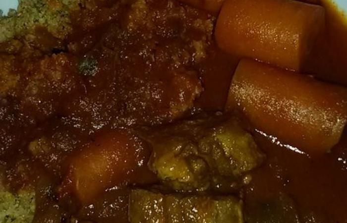 Rgime Dukan (recette minceur) : Langue de boeuf faon couscous #dukan https://www.proteinaute.com/recette-langue-de-boeuf-facon-couscous-12811.html