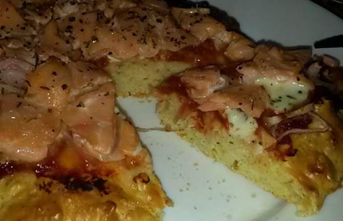 Rgime Dukan (recette minceur) : Pizza au saumon fum #dukan https://www.proteinaute.com/recette-pizza-au-saumon-fume-12819.html