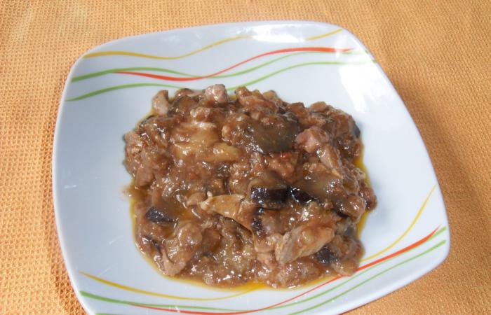 Rgime Dukan (recette minceur) : Eminc de poulet  la compote d'aubergine  #dukan https://www.proteinaute.com/recette-emince-de-poulet-a-la-compotee-d-aubergine-12944.html