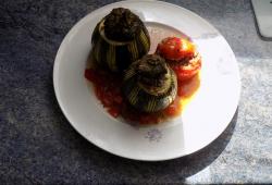 Recette Dukan : Tomates et courgettes farcies en cocotte