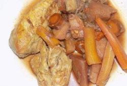 Recette Dukan : Curry de poulet aux lgumes racines 