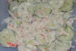 Recette Dukan : Salade fracheur concombre et surimi 
