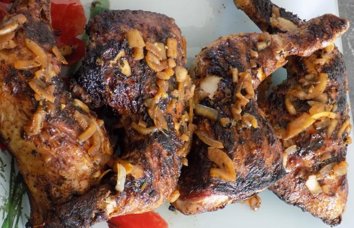 Rgime Dukan (recette minceur) : Cuisses de poulet marines barbecue  #dukan https://www.proteinaute.com/recette-cuisses-de-poulet-marinees-barbecue-13212.html