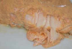 Recette Dukan : Saumon sauce crmeuse au chorizo