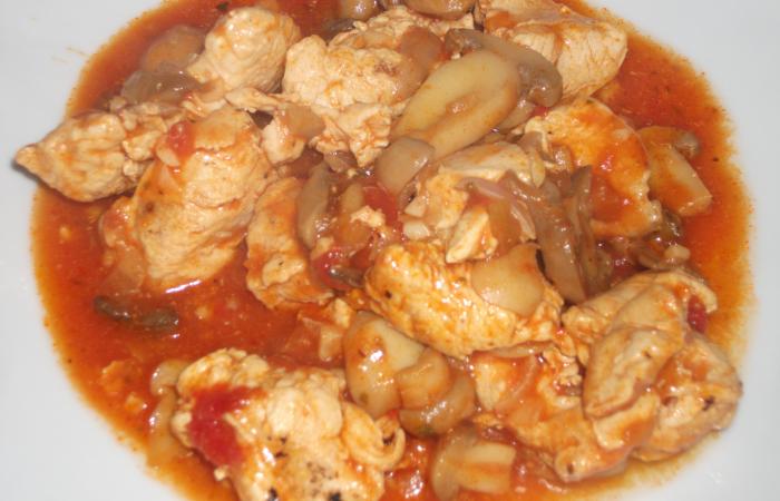 Rgime Dukan (recette minceur) : Poulet marengo  #dukan https://www.proteinaute.com/recette-poulet-marengo-13461.html