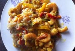 Recette Dukan : Curry de crevettes et lait de coco  la tha 