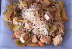 Recette Dukan : Polee de poulet et tofu aux lgumes 