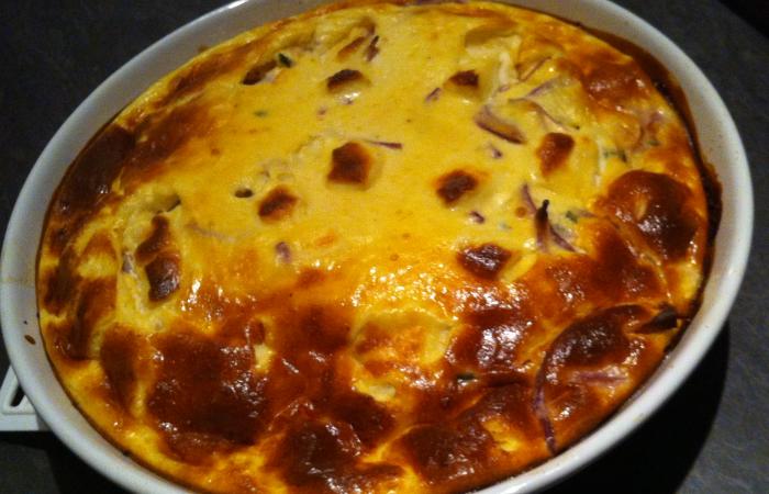 Rgime Dukan (recette minceur) : Quiche poulet rti,oignon rouge et emmental #dukan https://www.proteinaute.com/recette-quiche-poulet-roti-oignon-rouge-et-emmental-13607.html