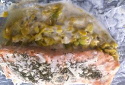Recette Dukan : Papillote de saumon sur lit de poireau 