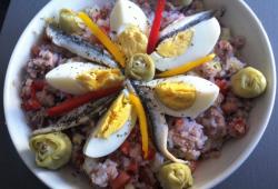 Photo Dukan Salade de riz de konjac faon salade nioise