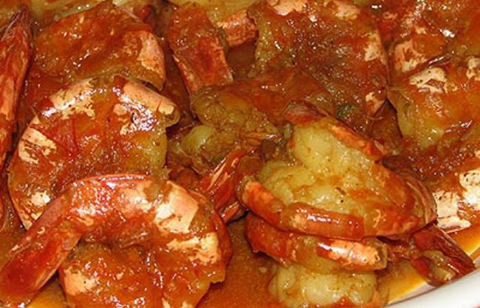 Rgime Dukan (recette minceur) : Rougail de crevettes #dukan https://www.proteinaute.com/recette-rougail-de-crevettes-2410.html