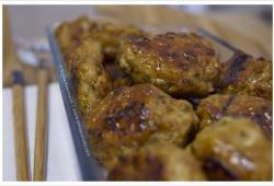 Rgime Dukan, la recette Tsukune (boulettes de poulet + gingembre) - 2 personnes