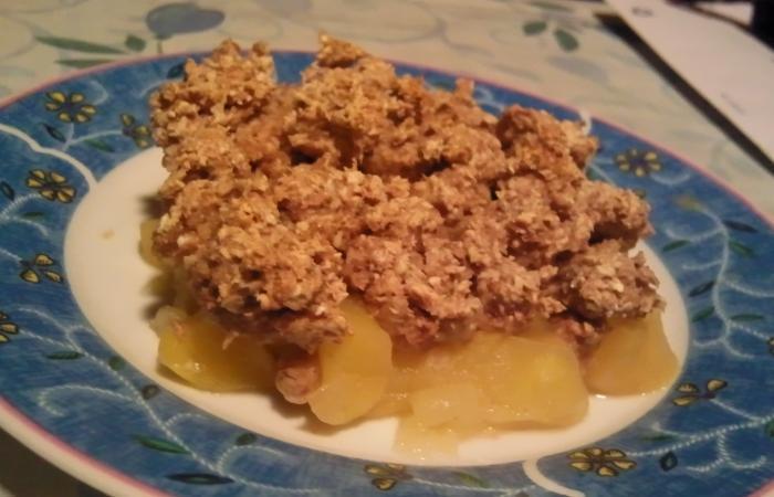 Rgime Dukan (recette minceur) : Crumble aux pommes #dukan https://www.proteinaute.com/recette-crumble-aux-pommes-2968.html