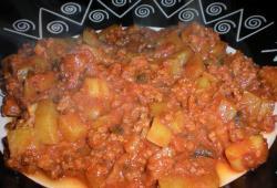 Recette Dukan : Courgettes sauce bolognaise