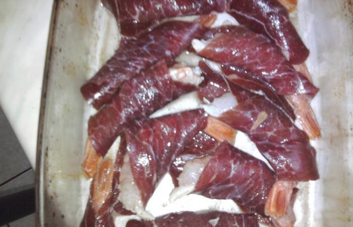 Rgime Dukan (recette minceur) : Gambas  la viande des Grisons #dukan https://www.proteinaute.com/recette-gambas-a-la-viande-des-grisons-3292.html
