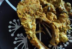 Recette Dukan : Darne de saumon, sauce curry et moules